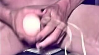 Me using a sucking sex toy, using my double headed dildo, & cumming. mpg. porn video